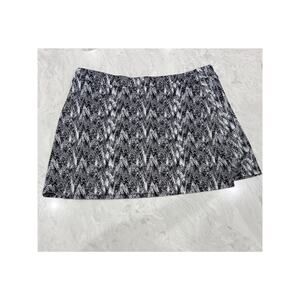 Tranquility by Colorado Clothing Skort Womens XXL Black White Pull On Strech